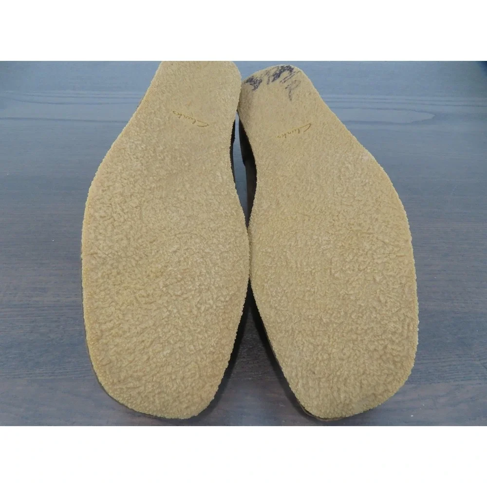 Clarks Wallabee Shoes Mens Size 12 Brown Leather Moccasin Crepe Sole Boots